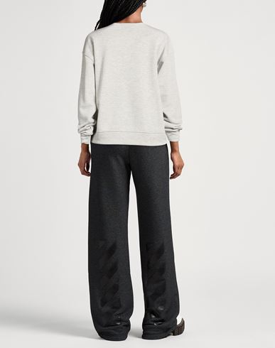 Woman Sweatshirt Grey Size S Cotton, Polyester, Viscose, Lurex