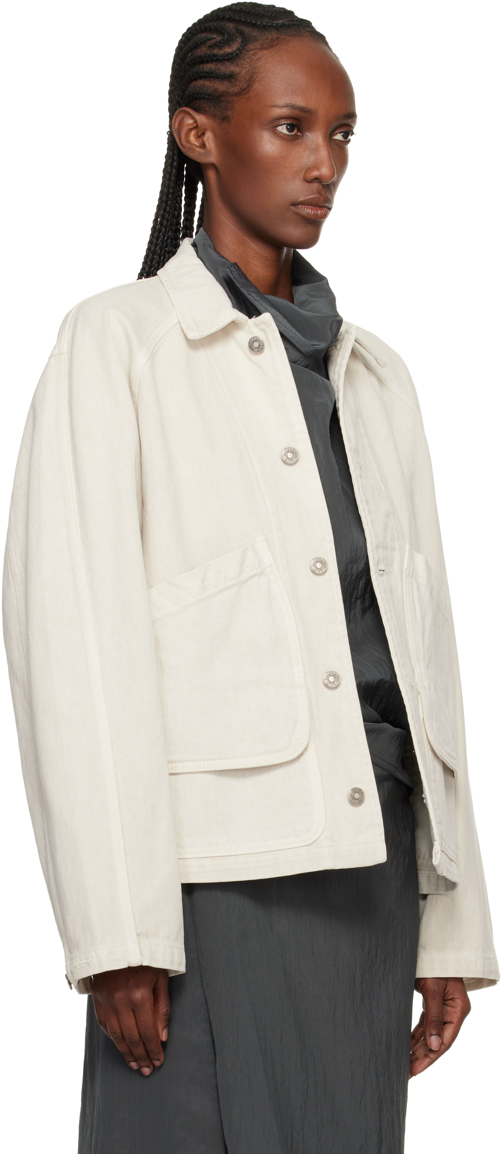 Off-White Garment-Dyed Denim Hunting Jacket
