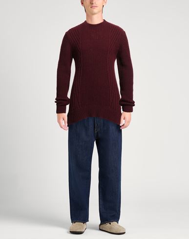 Man Sweater Burgundy Size 42 Acrylic, Viscose, Wool, Alpaca wool
