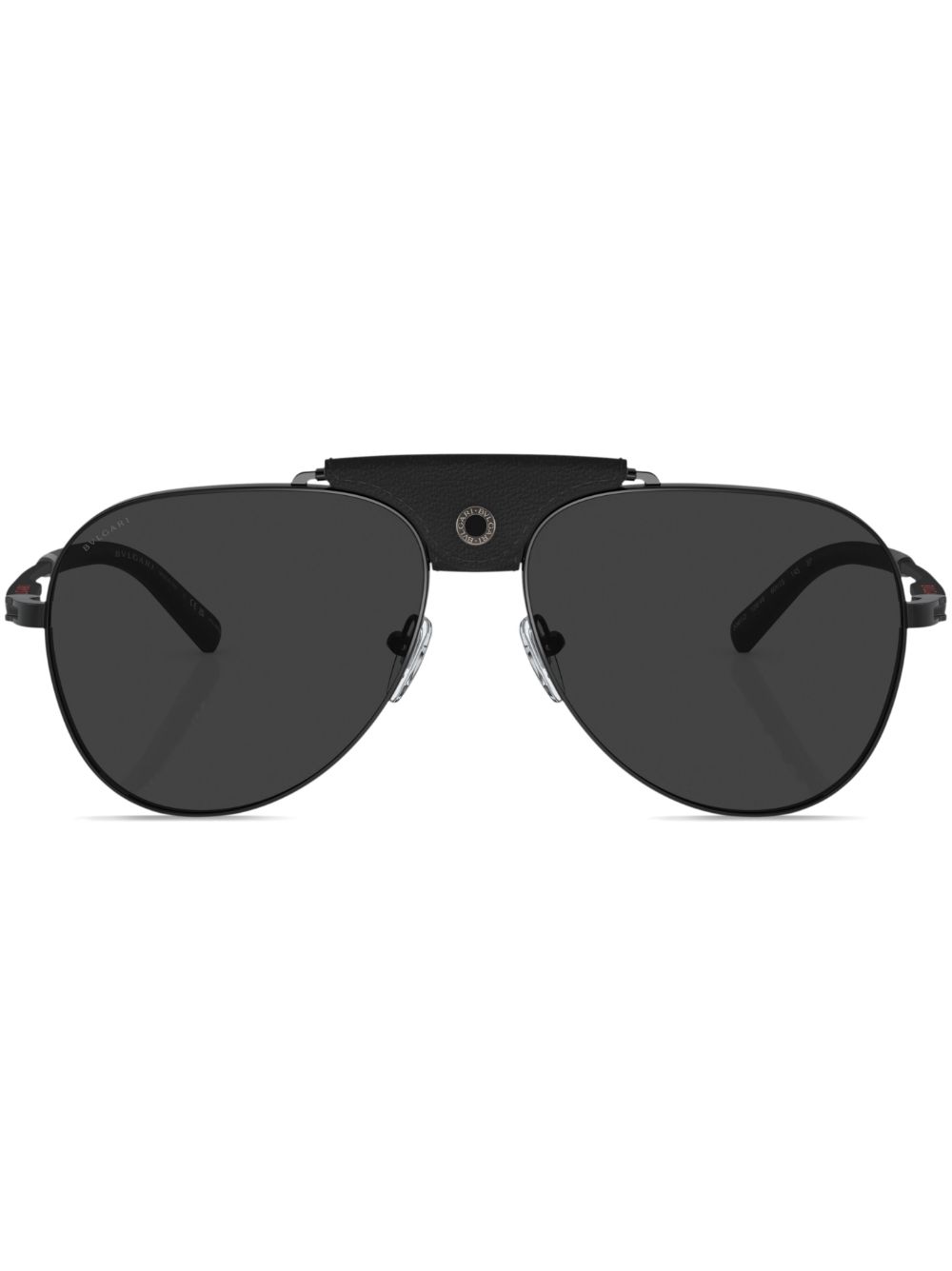 Pilot-frame tinted-lenses sunglasses - Black