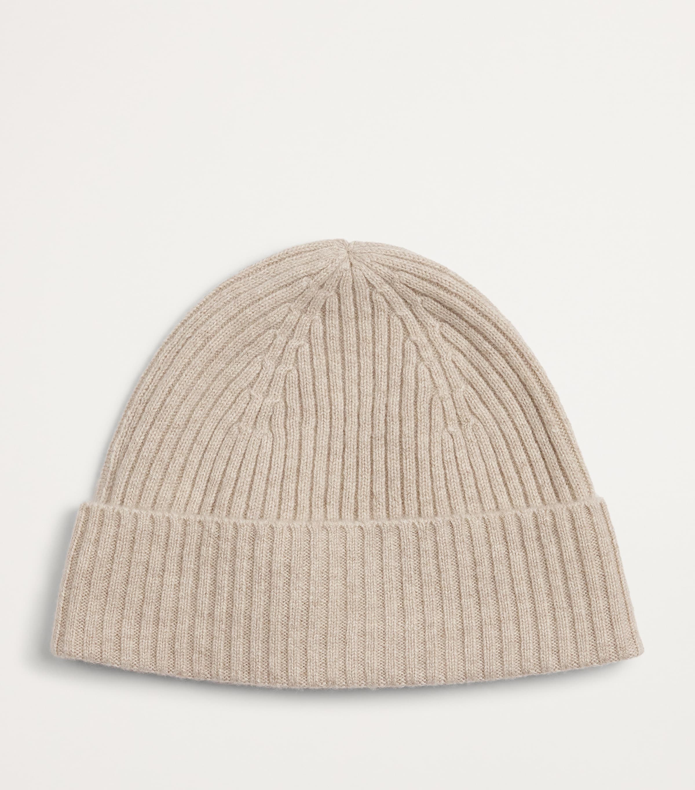 Cashmere Ribbed Beanie