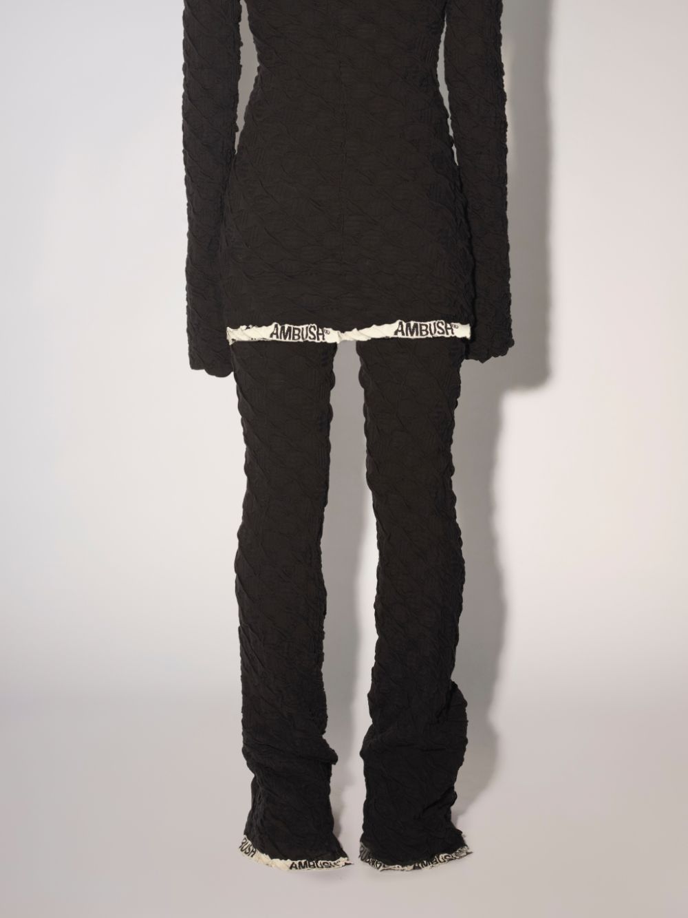 Monogram flared trousers