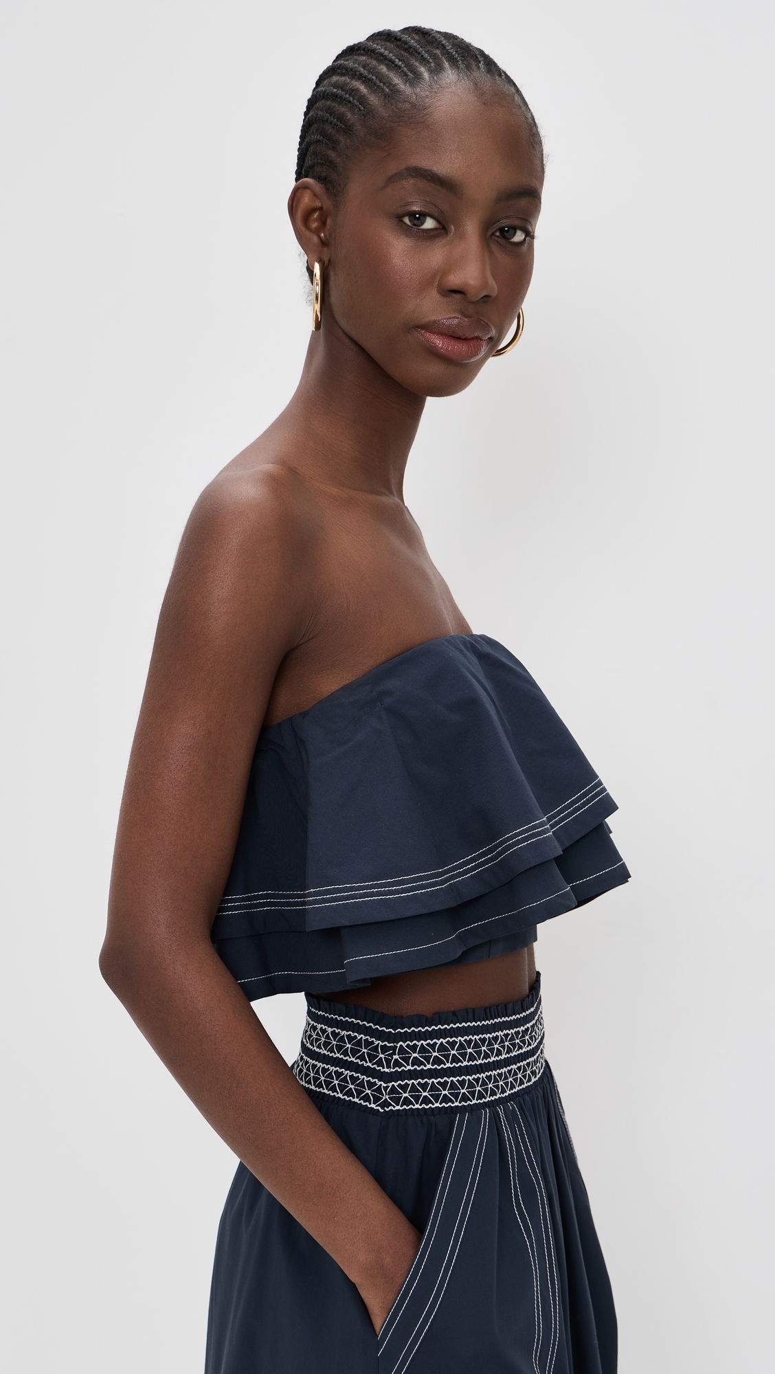 Poppy Top Navy