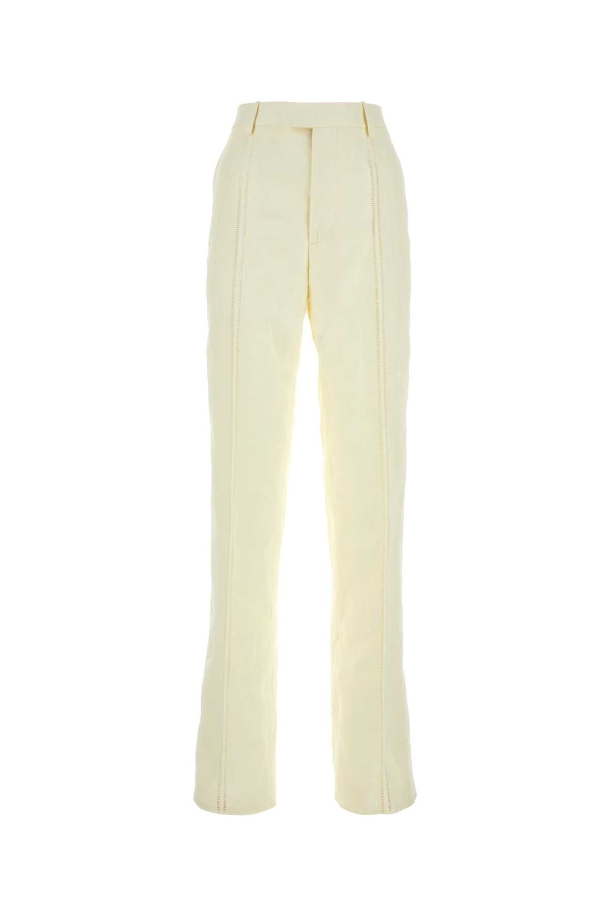 Linen Trousers — Beige