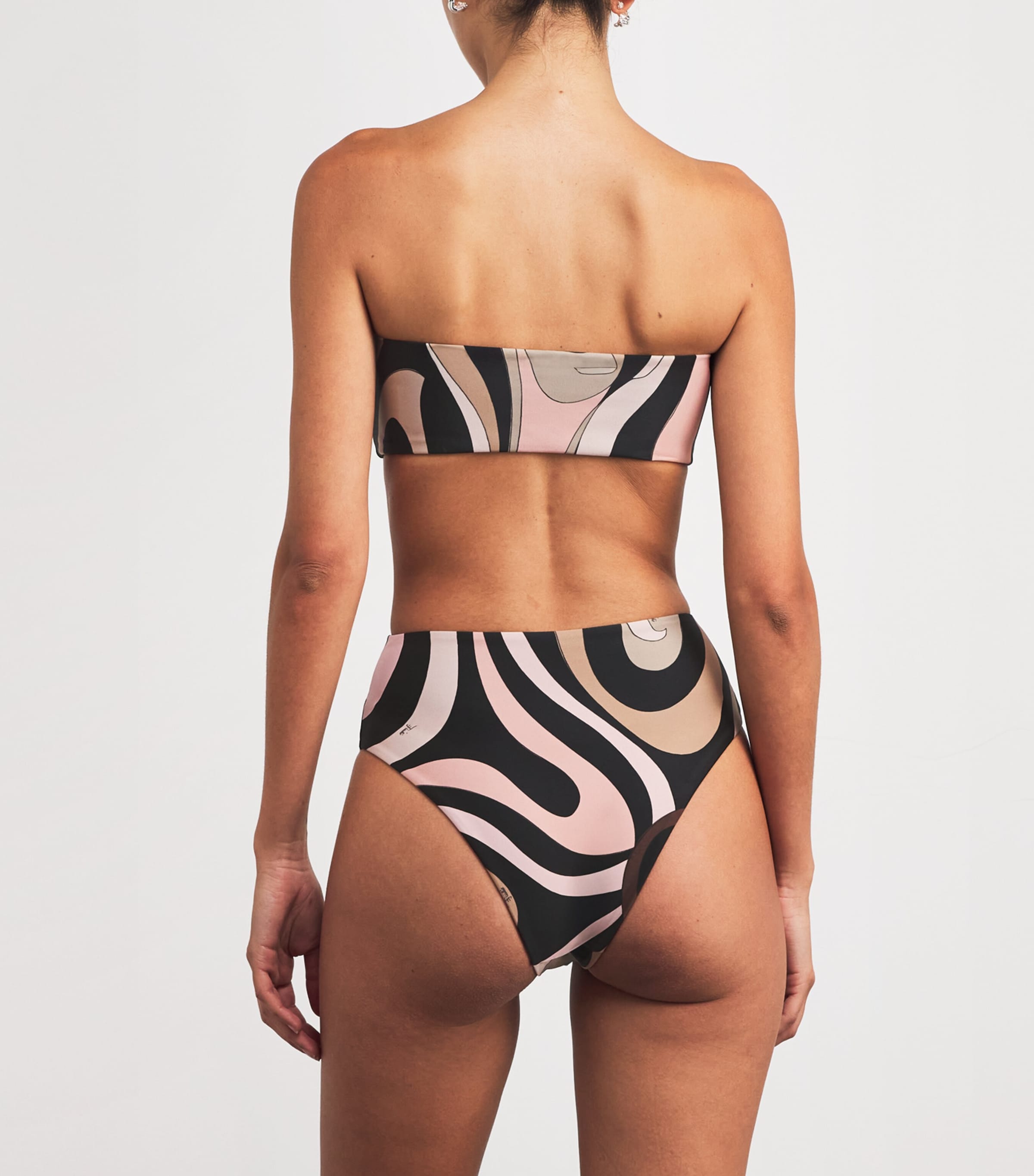 Pucci Marmo Print High-Rise Bikini Bottoms