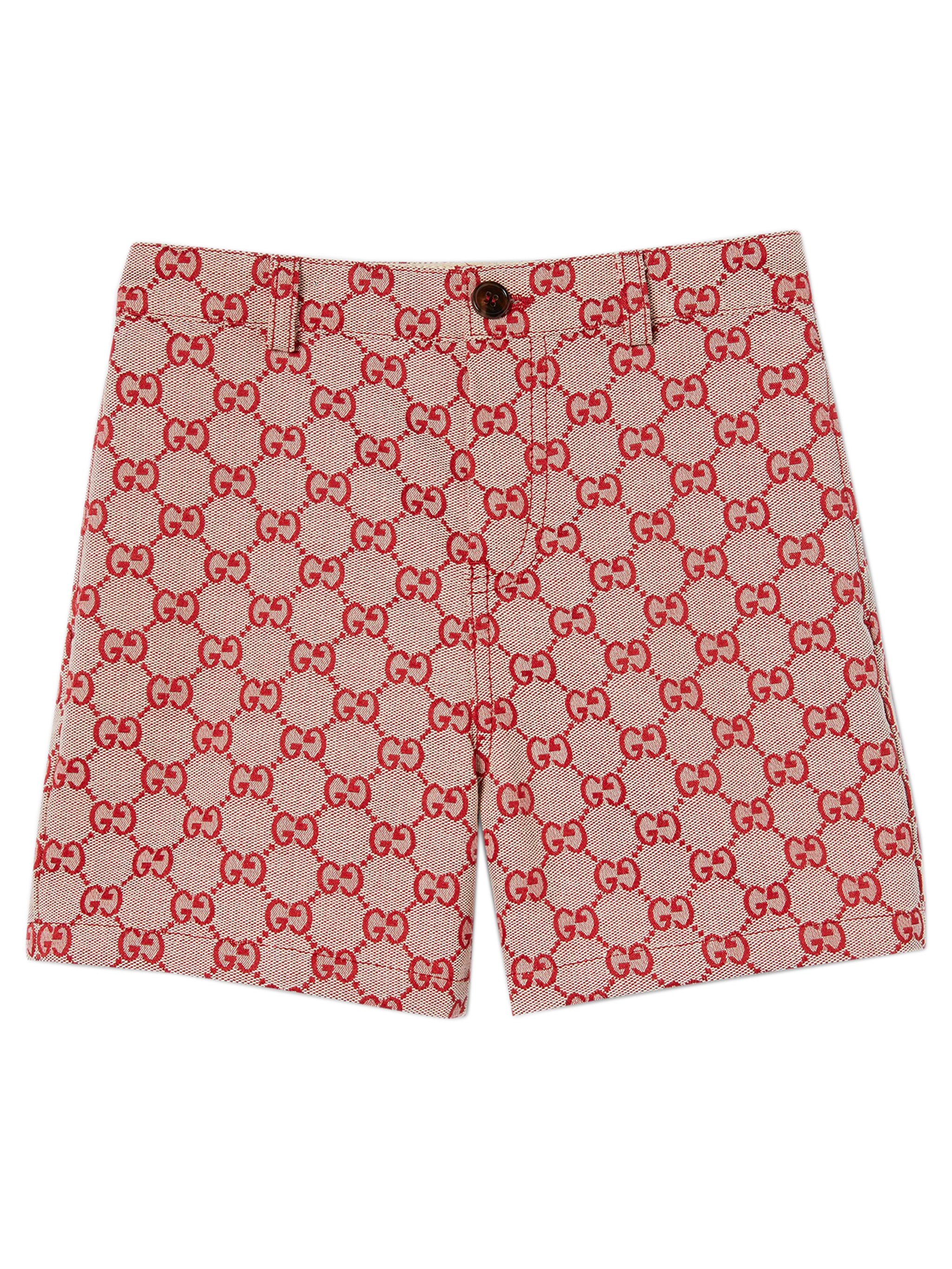 Mini GG Canvas Adjustable Shorts for Girls