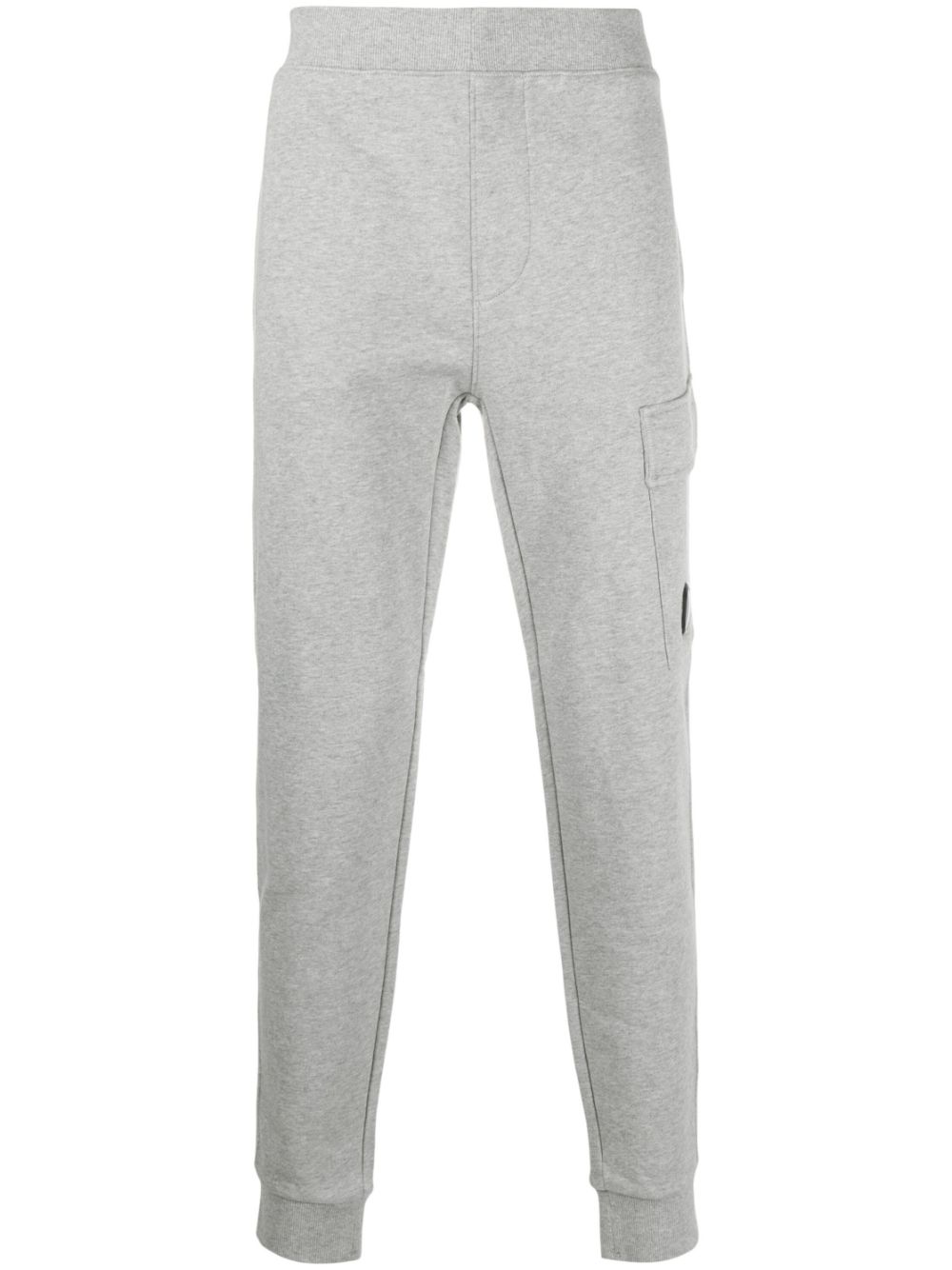 Logo-patch cotton track pants - Grey