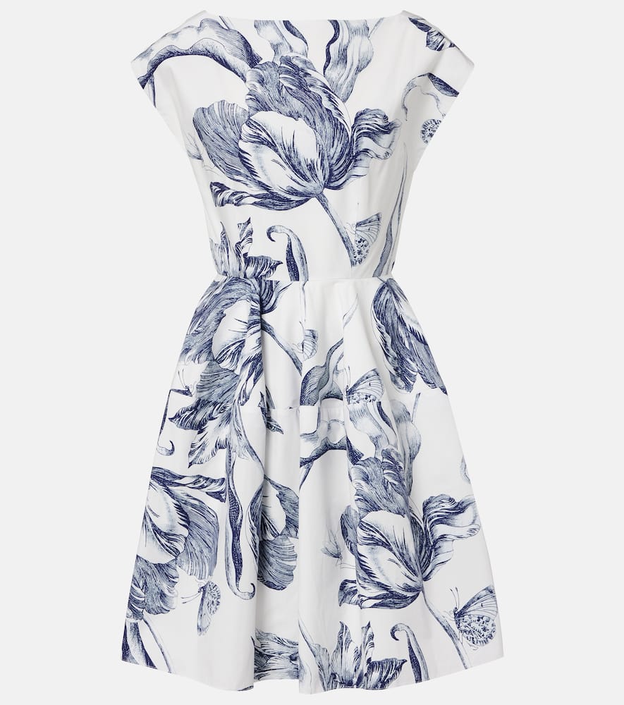 Floral cotton minidress