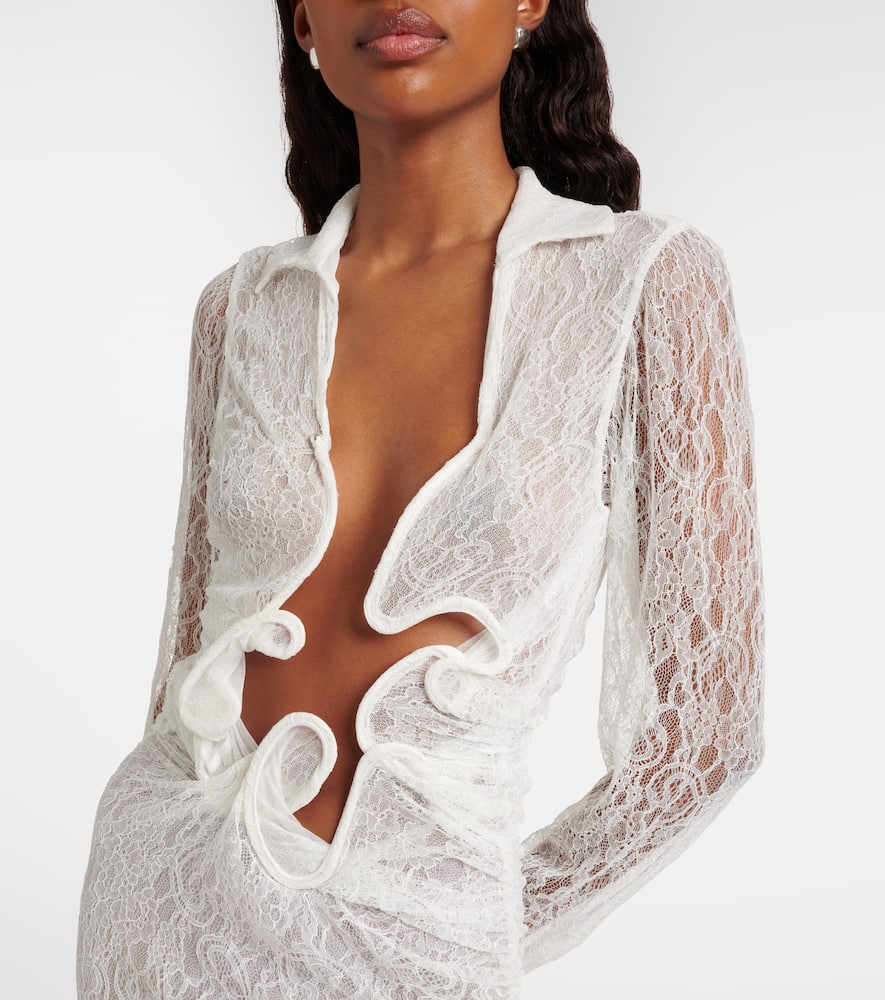 Venus sheer lace gown