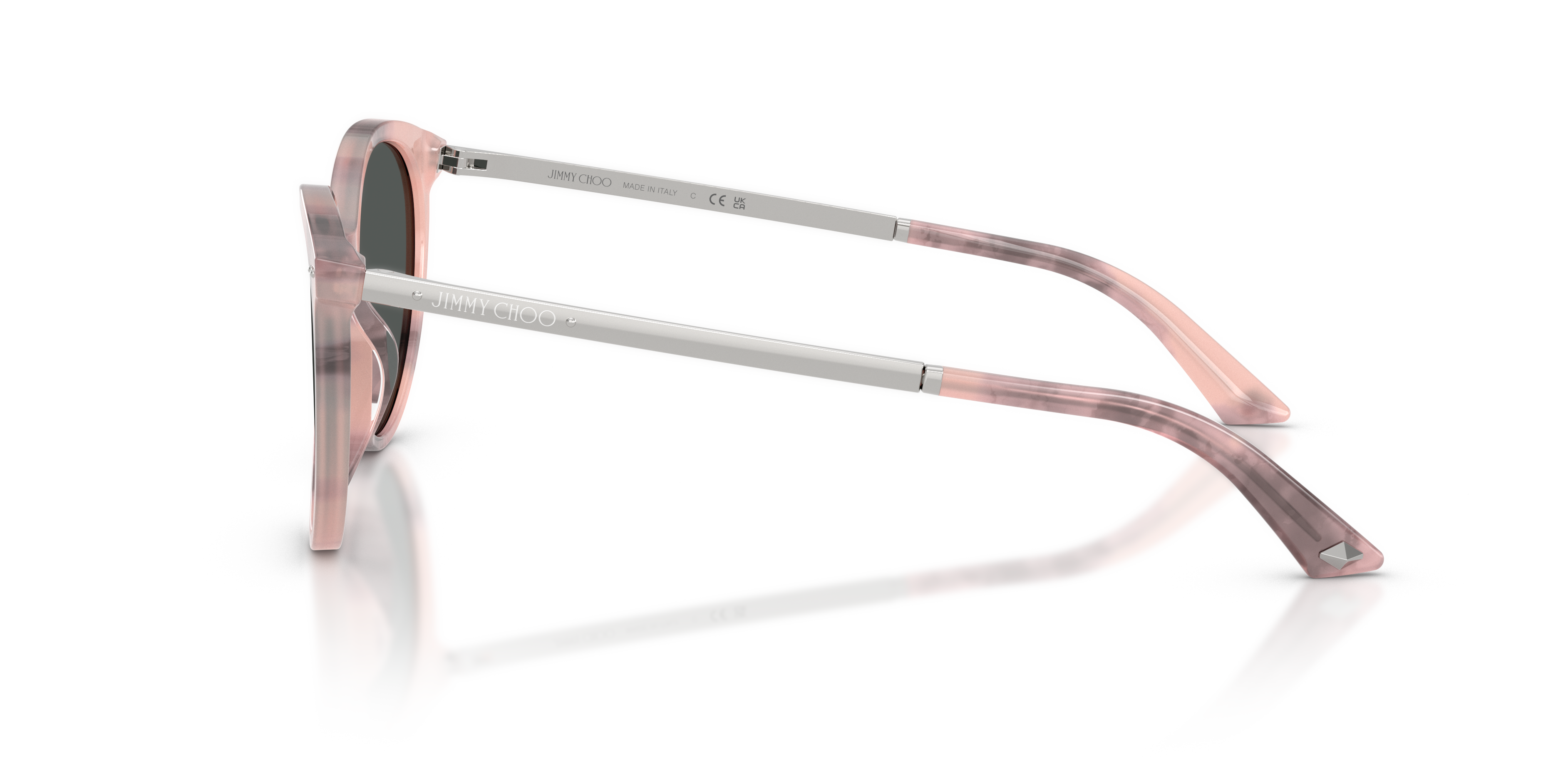 Jimmy Choo Donna Jimmy Choo JC5060 509887 Occhiali da sole Acetato Rosa Grigio Pantos Normale
