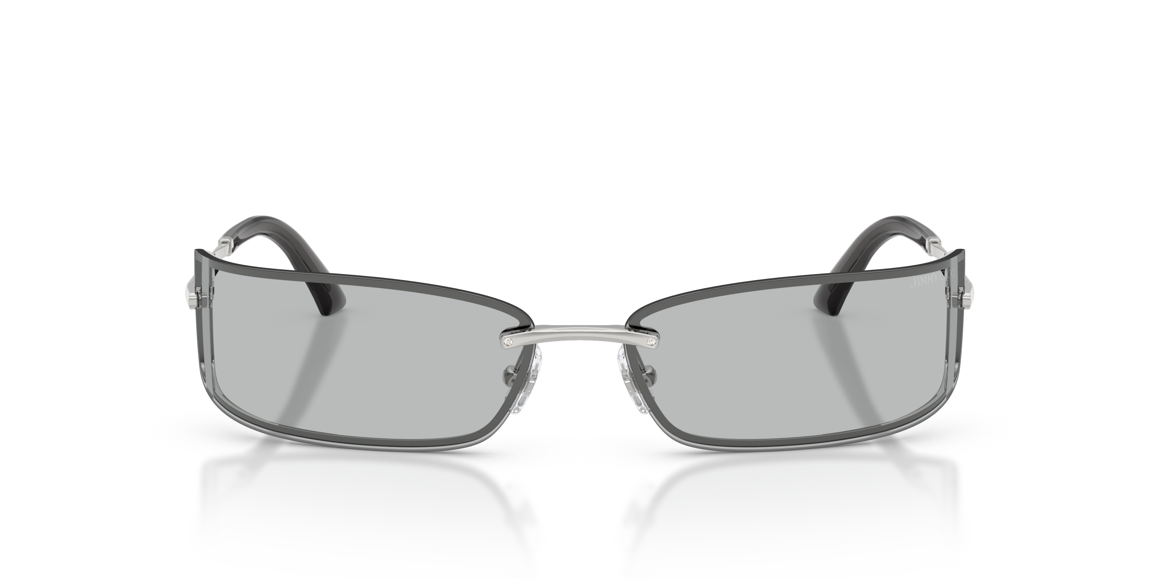 Jimmy Choo Woman Jimmy Choo JC4024B 300287 Sunglasses Metal Silver Grey Squared Norma