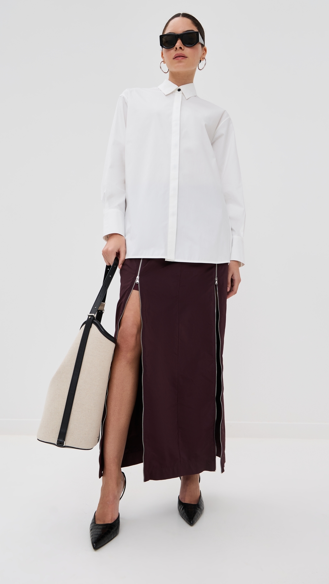 Proenza Schouler Addy Shirt White