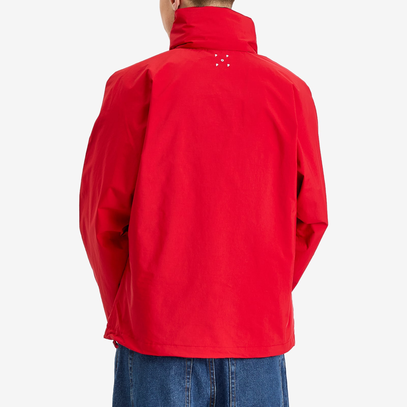 Pop Trading Company Men's Nautical Jacket in Haute Red/Navy