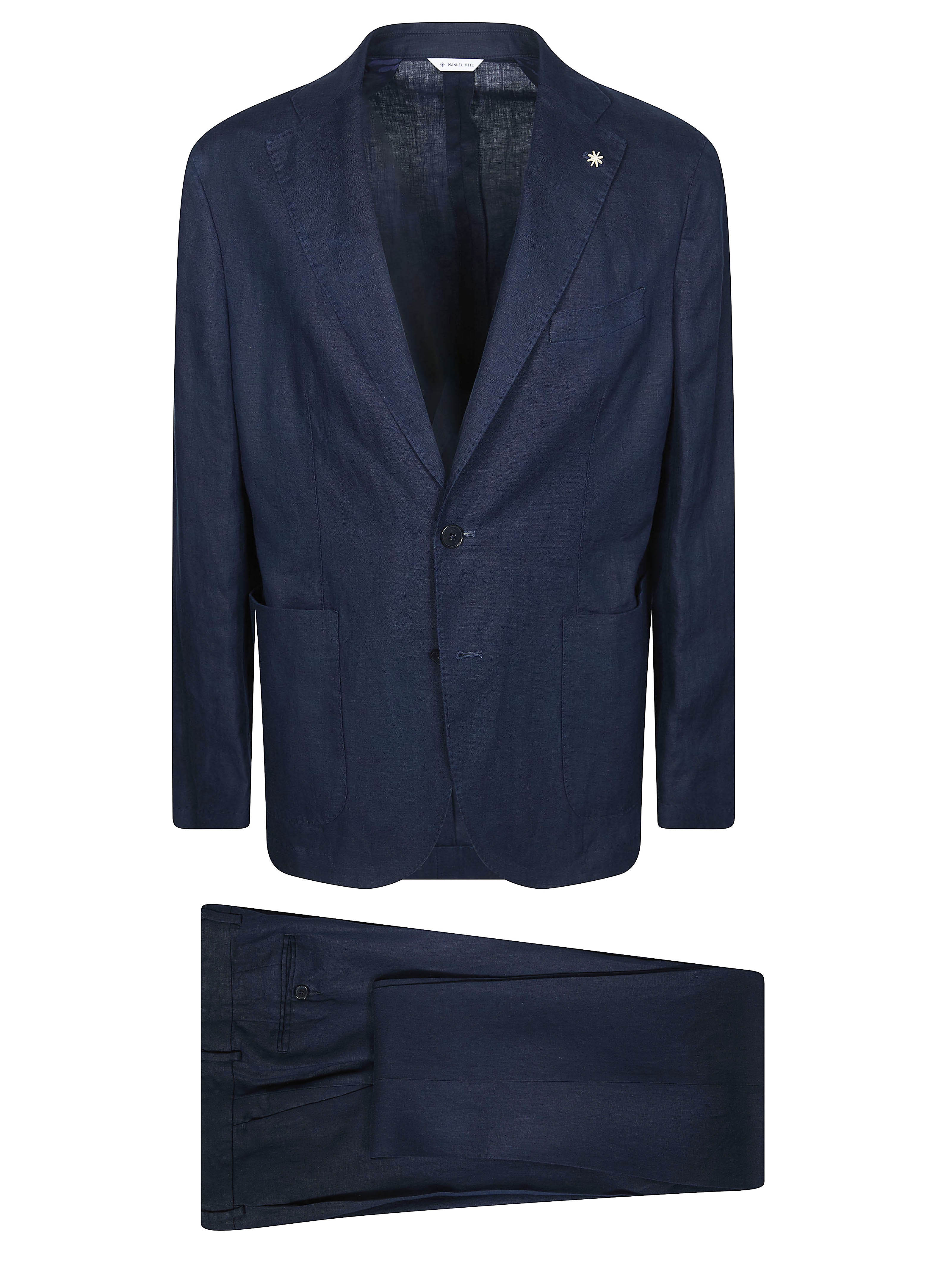 Linen Suit for Men - Single-Breasted