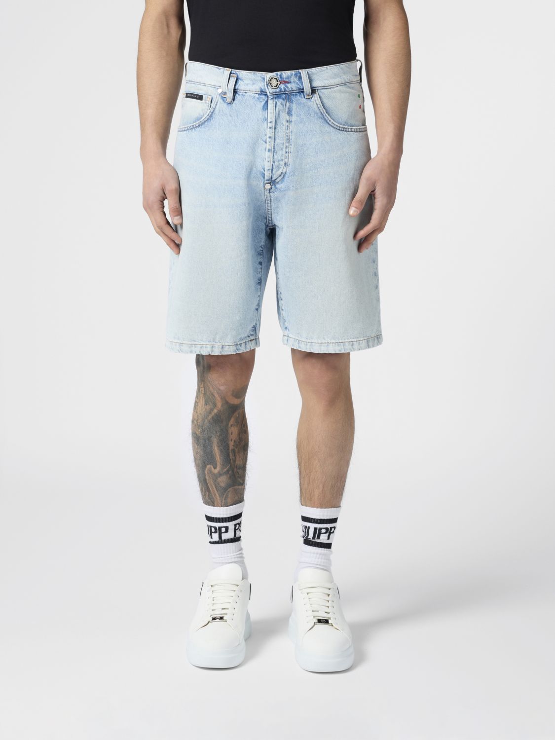 Shorts Men color Denim