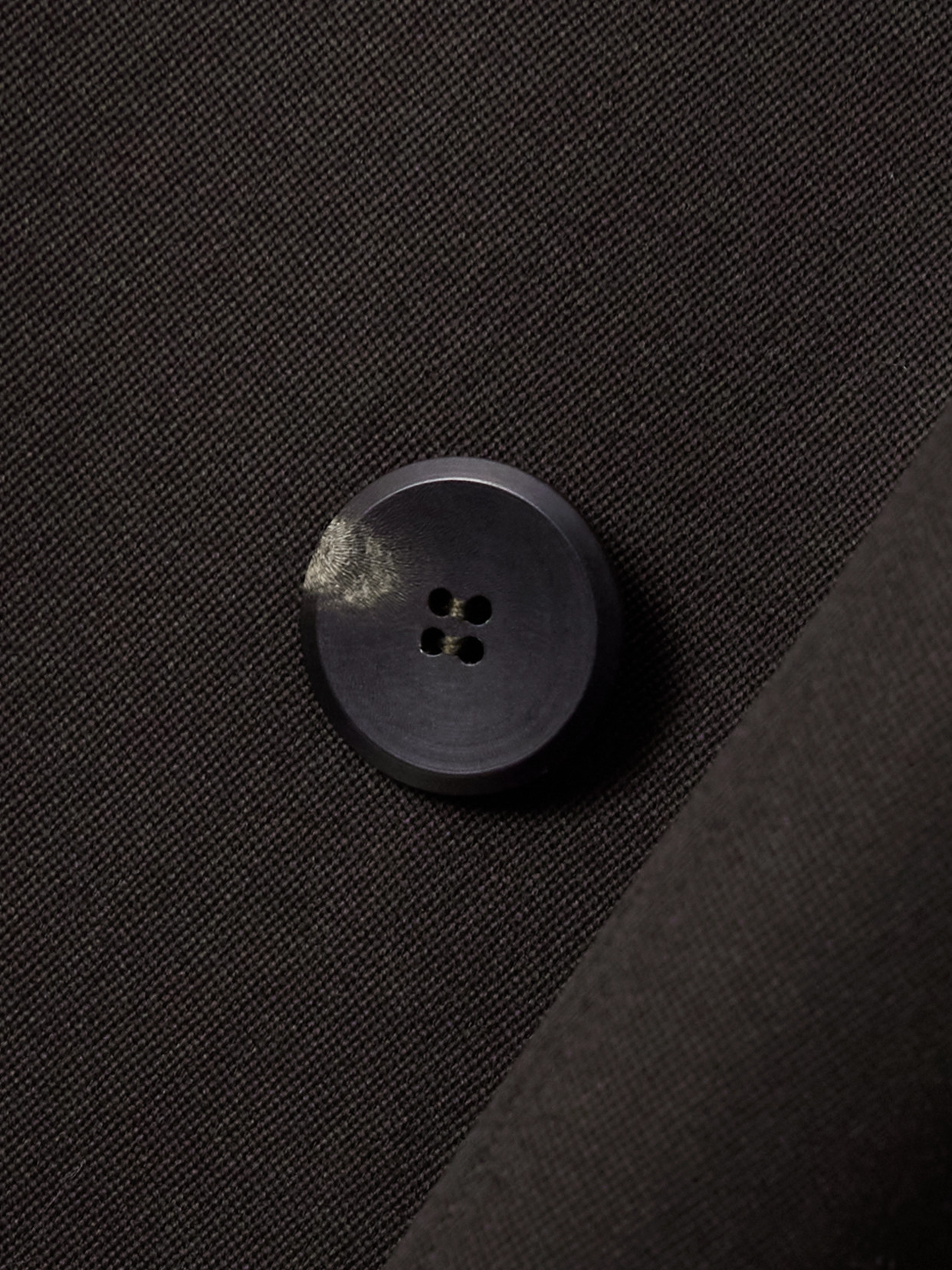 Wool Double-breasted Blazer - Brown