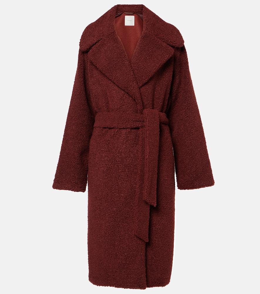Vermont faux shearling wrap coat