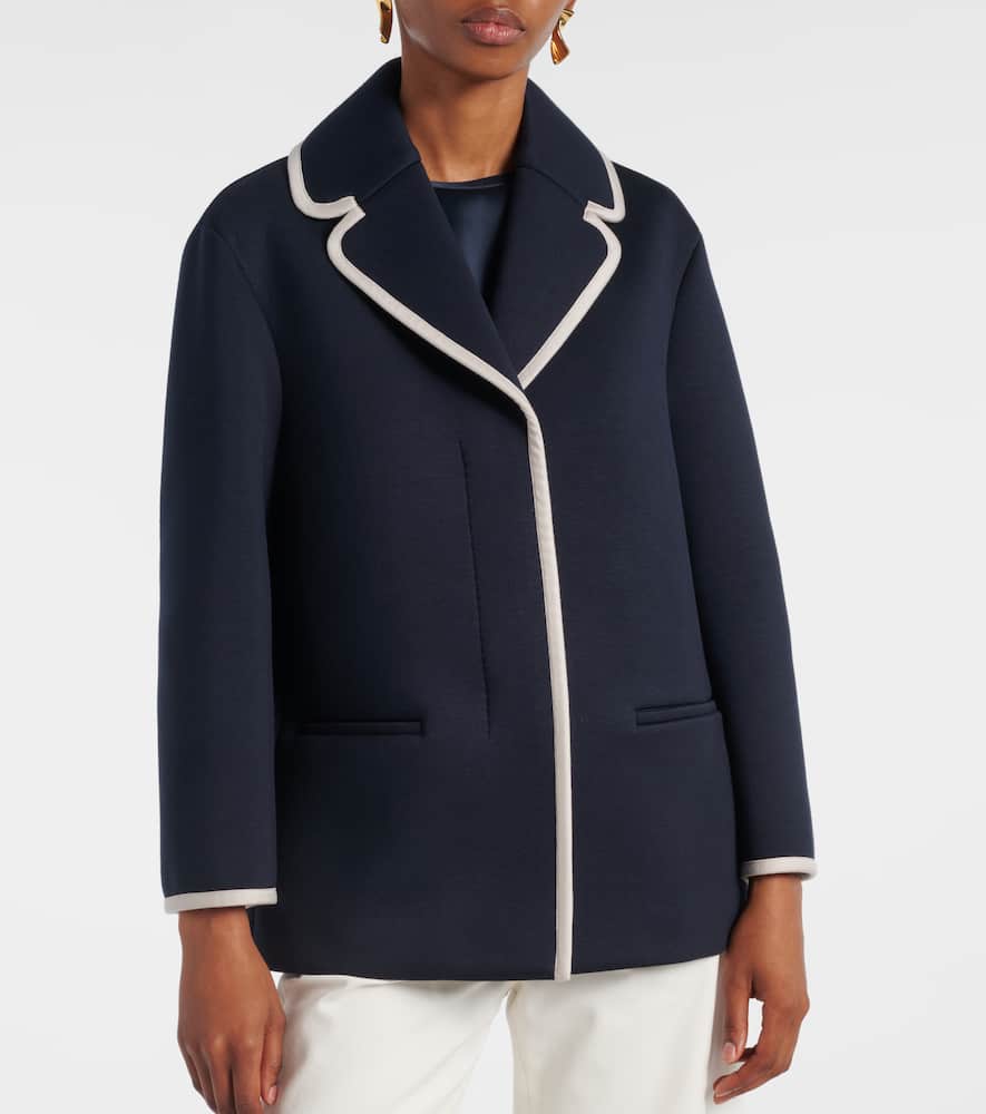 Single-breasted jersey blazer