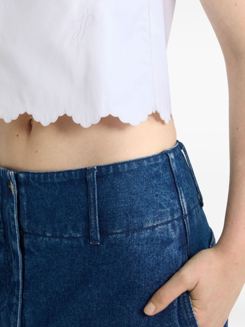 Short Poplin Top
