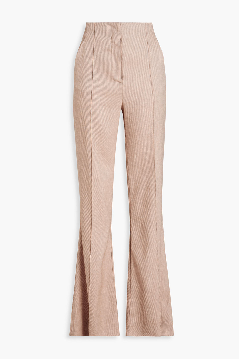 Komi linen-blend flared pants