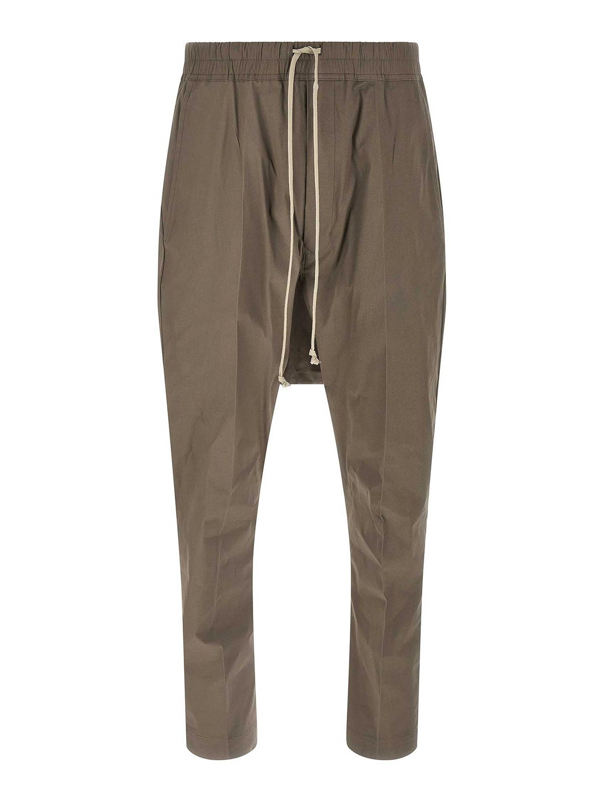 Rick Owens - drop crotch drawstring long trousers back pocket