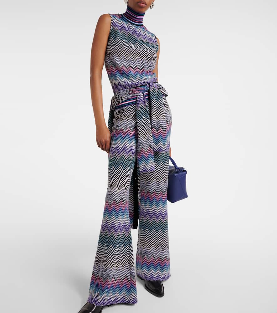 Zig Zag flared pants