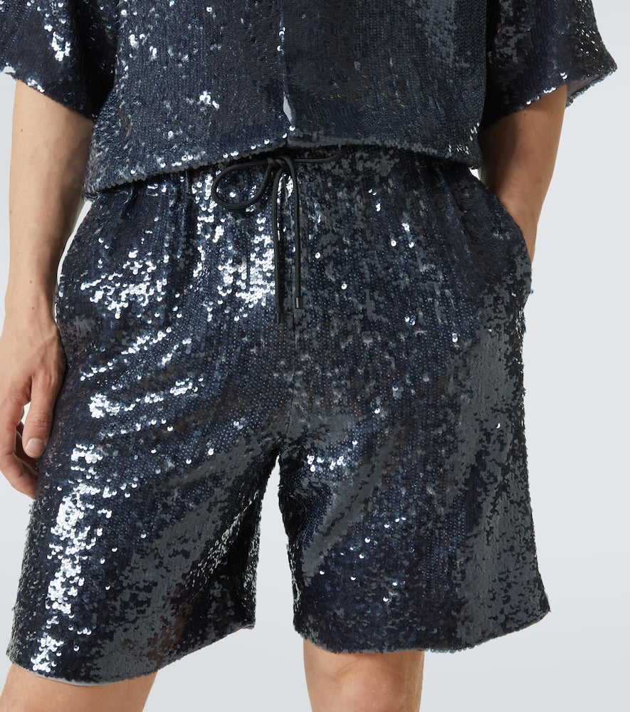 Dries Van Noten Sequined Bermuda shorts