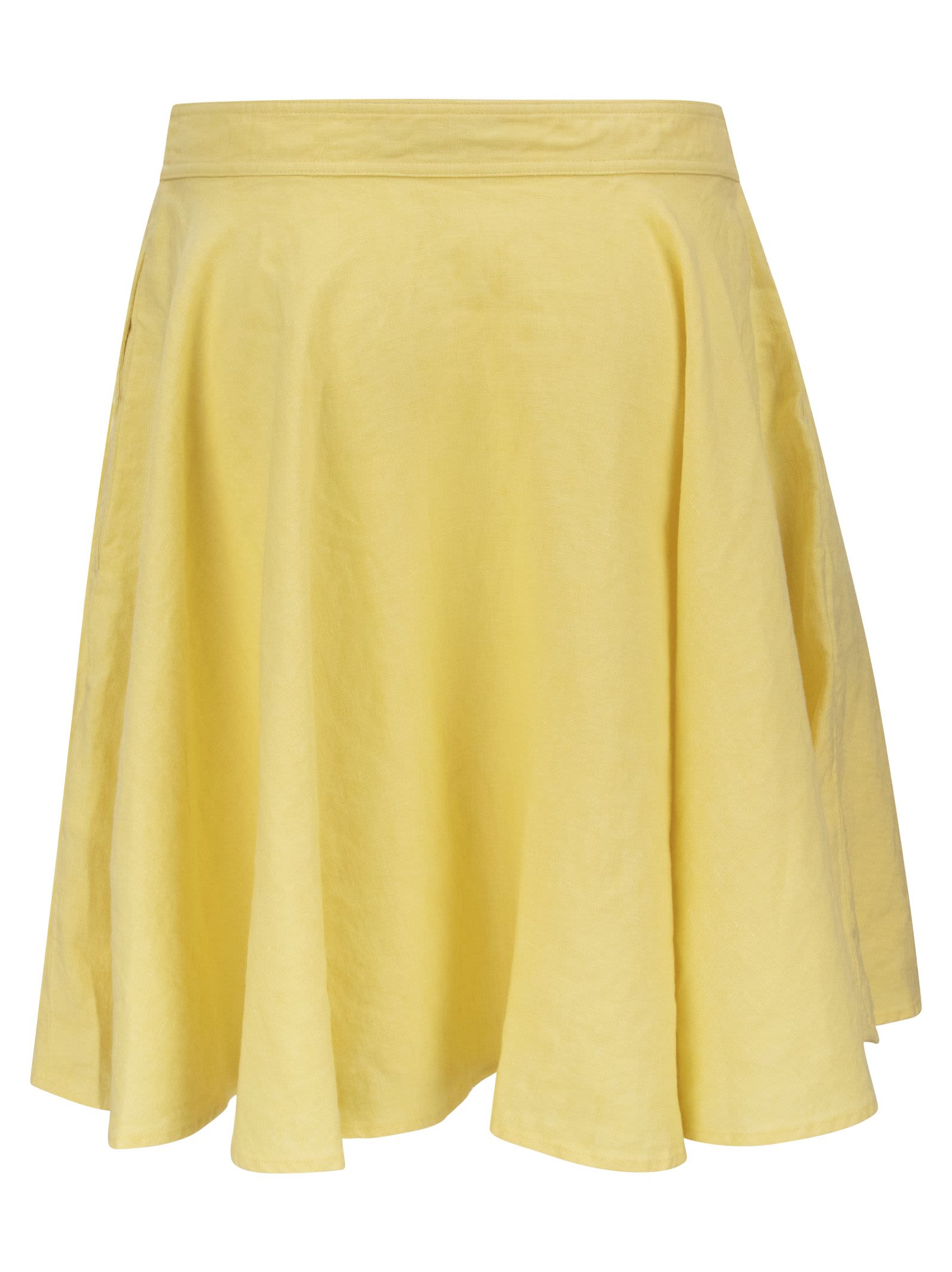 A-line midi skirt