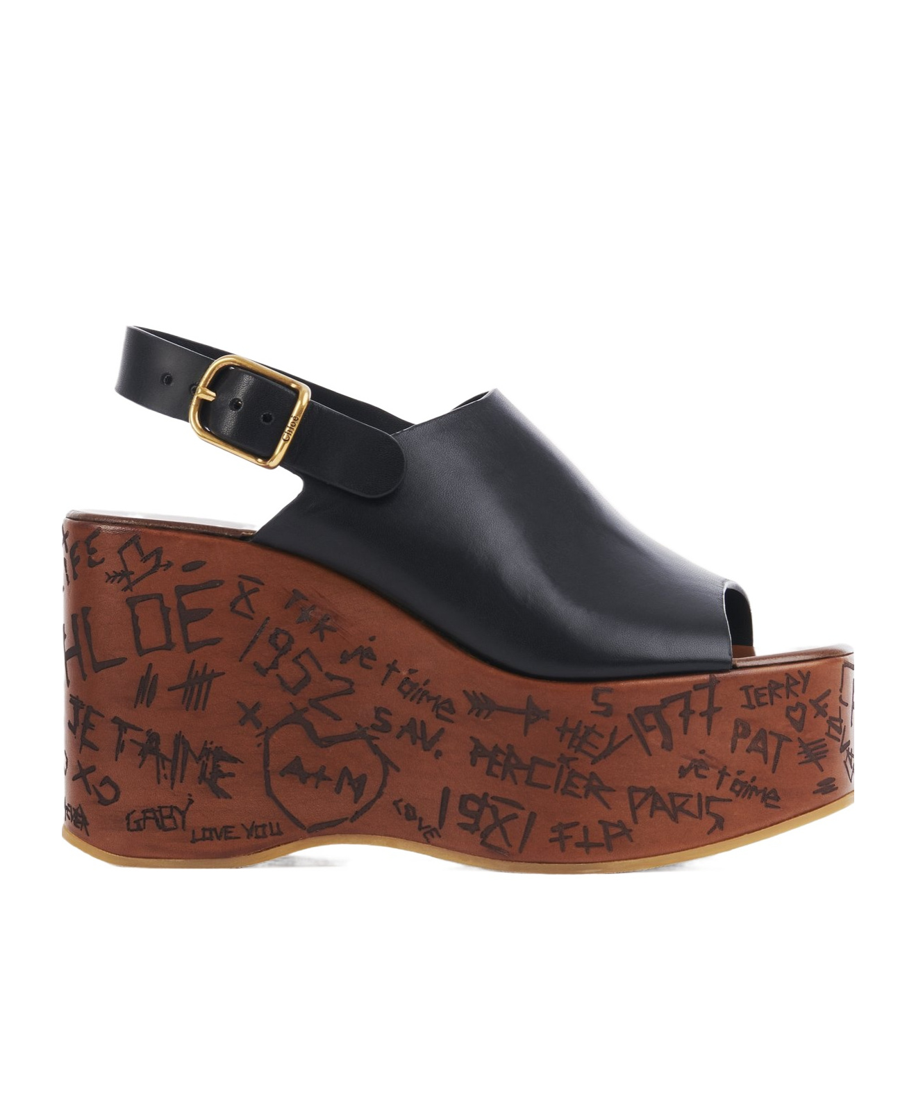 80mm Maxime wedge sandals