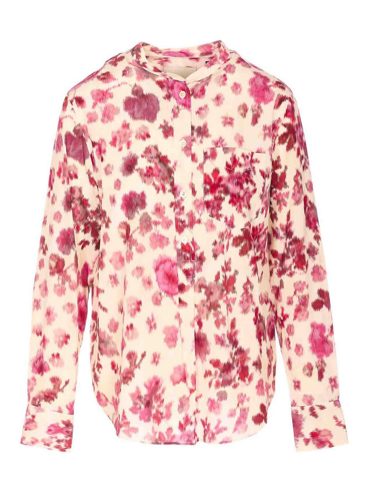 Rusak Silk Rose Print Blouse