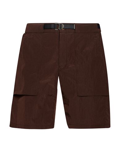 Man Shorts & Bermuda Shorts Chocolate brown Size L Nylon