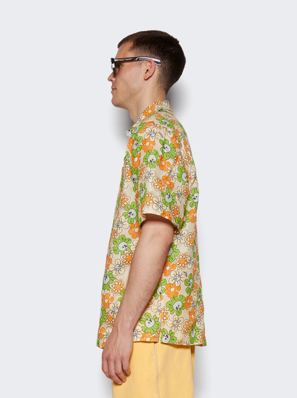 Floral-print shirt - Green