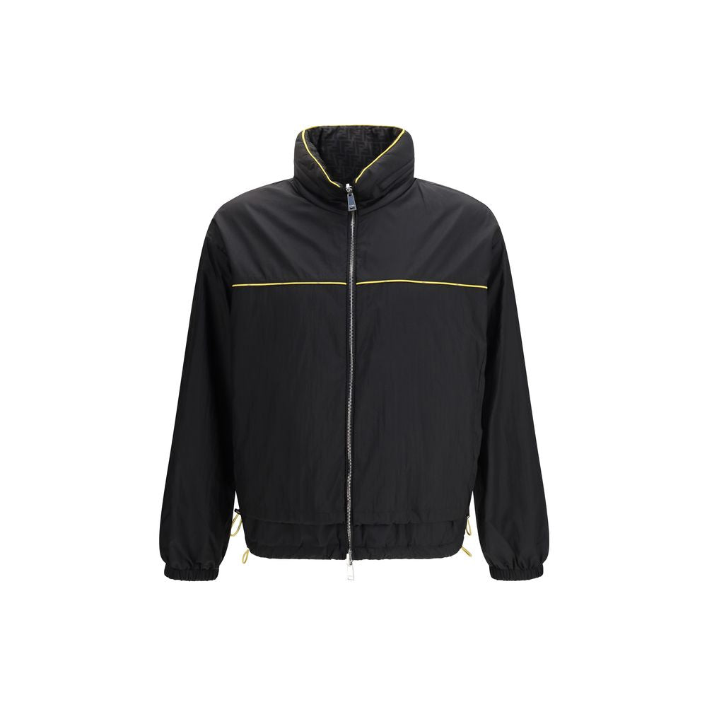 FF Jacquard Reversible Shell Jacket — Black