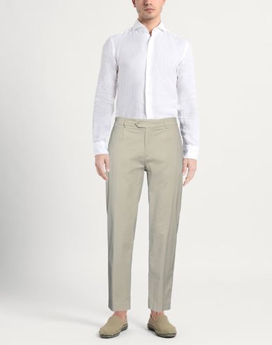 Man Pants Beige Size M Cotton, Elastane