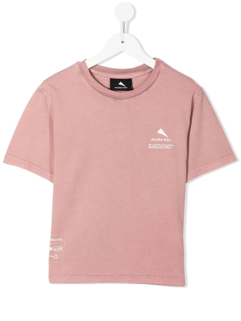 Logo print crew-neck T-shirt - Pink