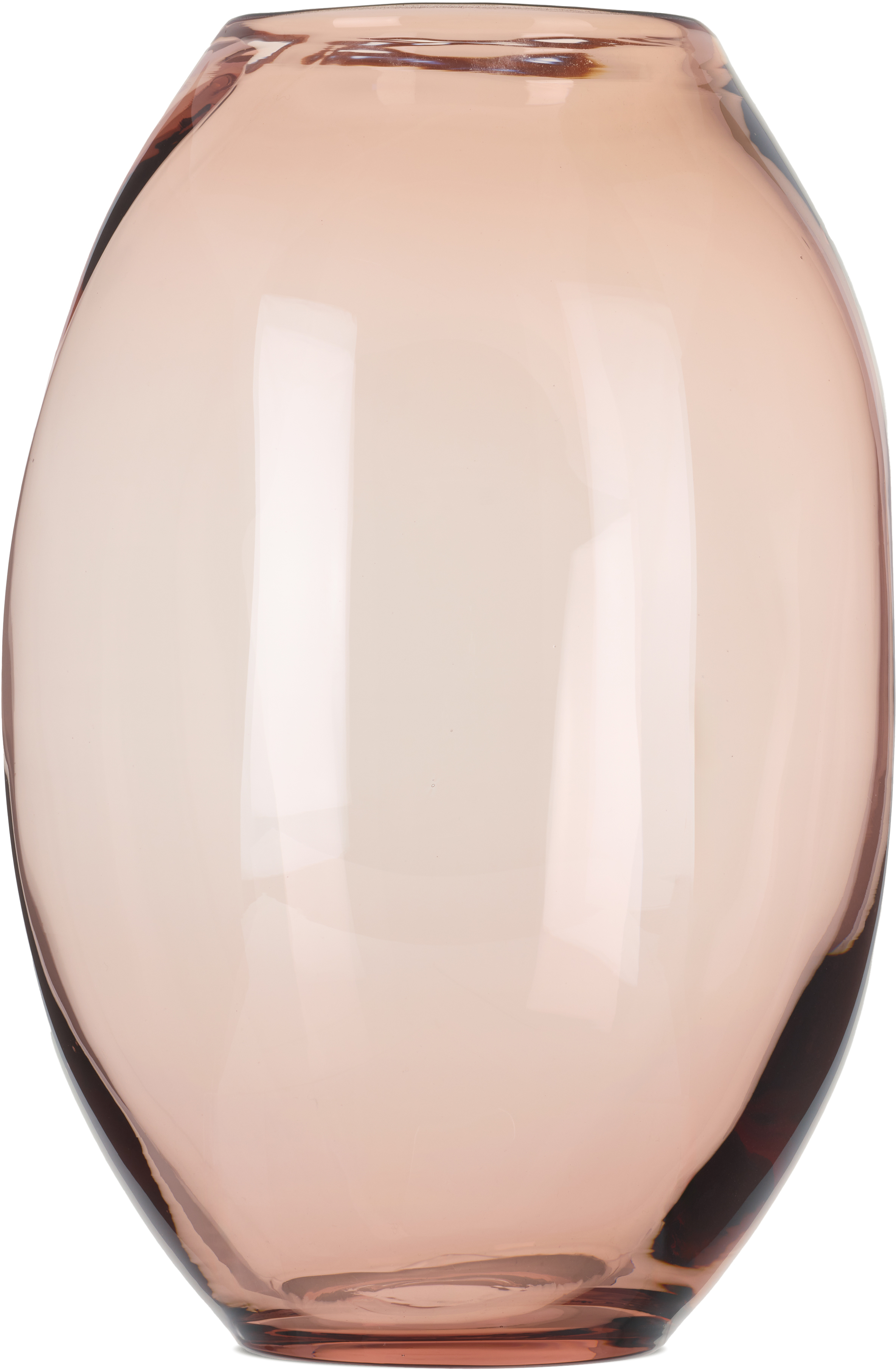 Brown Addled Tall Vase
