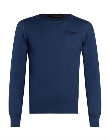 Man Sweater Navy Size S Cotton