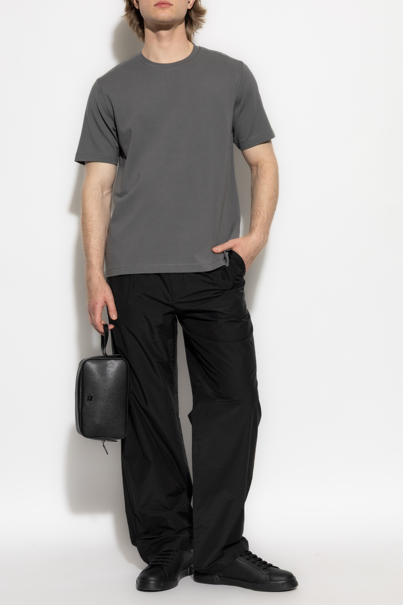 Trousers With Pockets, Men's, Black