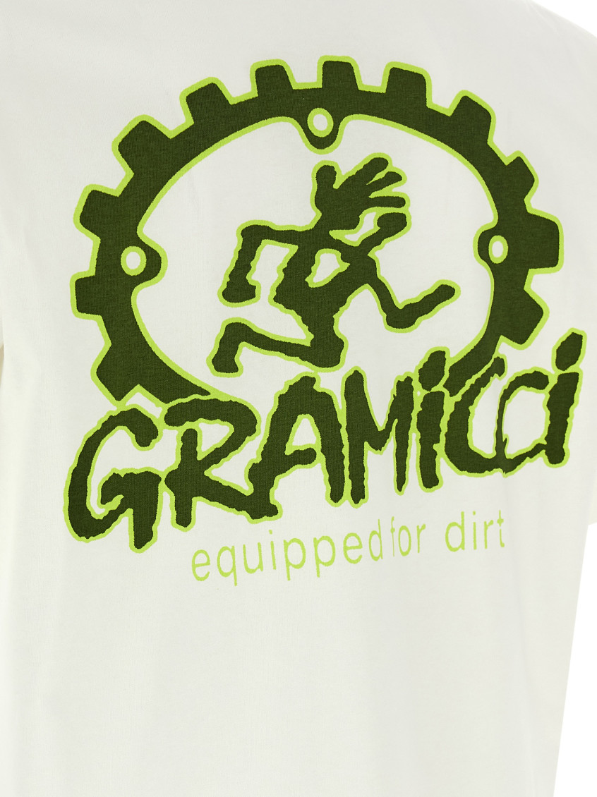 White Equipped For Dirt T-shirt