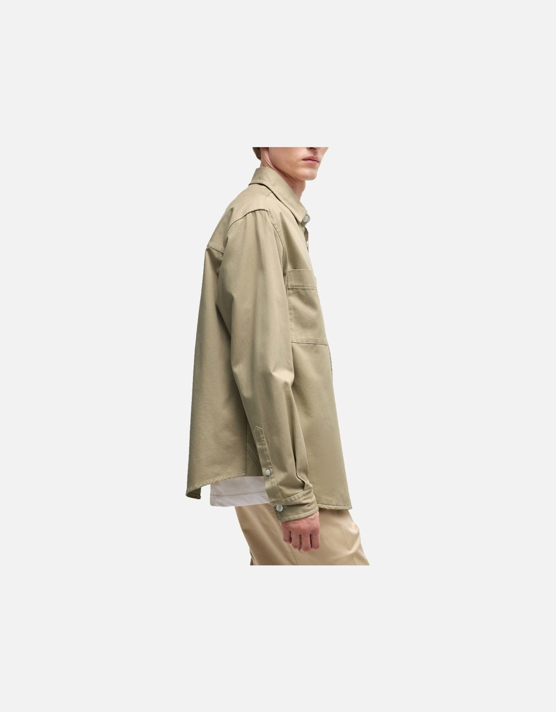 Men's Boss C-owen Overshirt Light Beige - Cream - Size: SIZE 2xl
