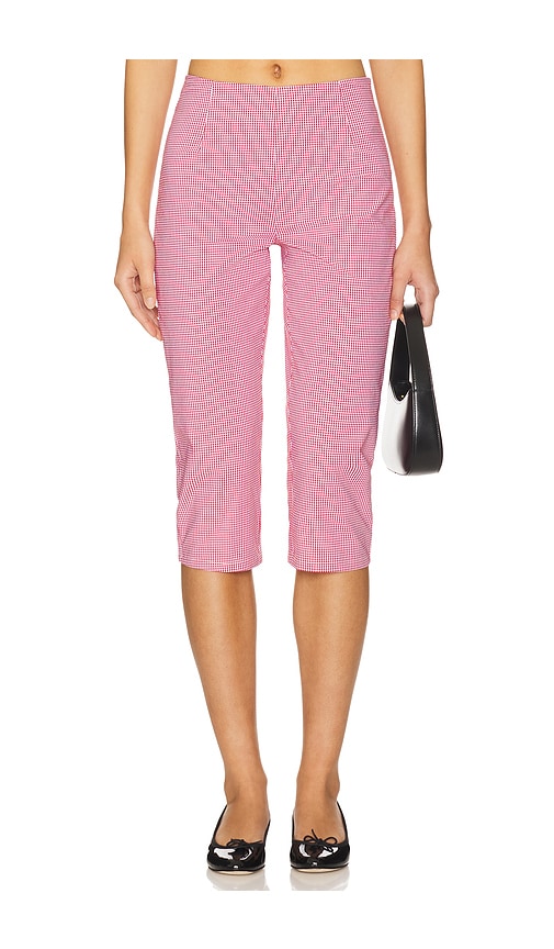 MORE TO COME Drea Capri Pant in Red.  S. Also in L