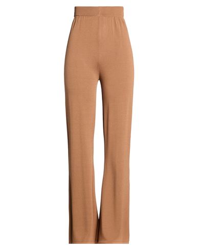 Woman Pants Camel Size S Viscose, Nylon