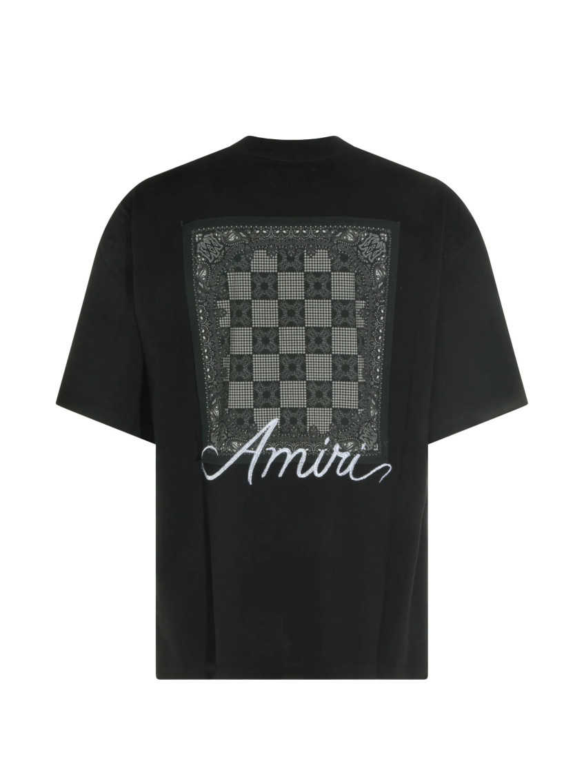 Logo-embroidered Bandana-print T-shirt