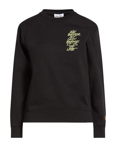 Woman Sweatshirt Black Size XS Cotton