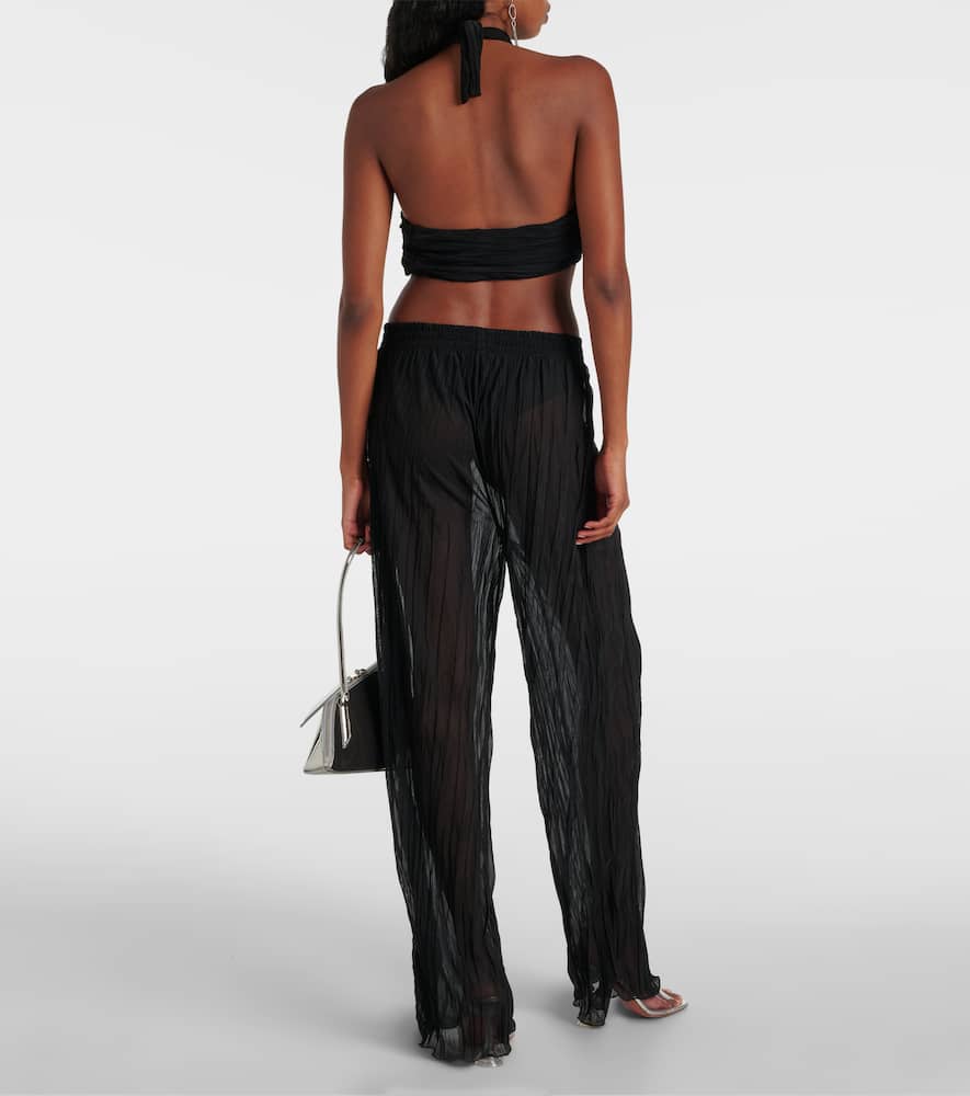 Aylin halterneck wrap top