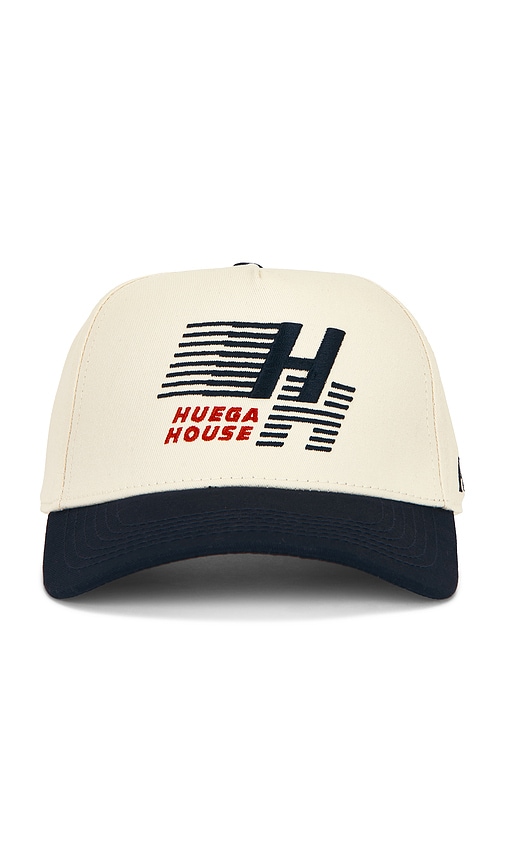 Huega House Legacy Hat in Navy & Natural. a