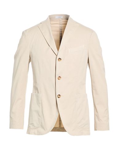 Man Blazer Beige Size 42 Cotton, Elastane