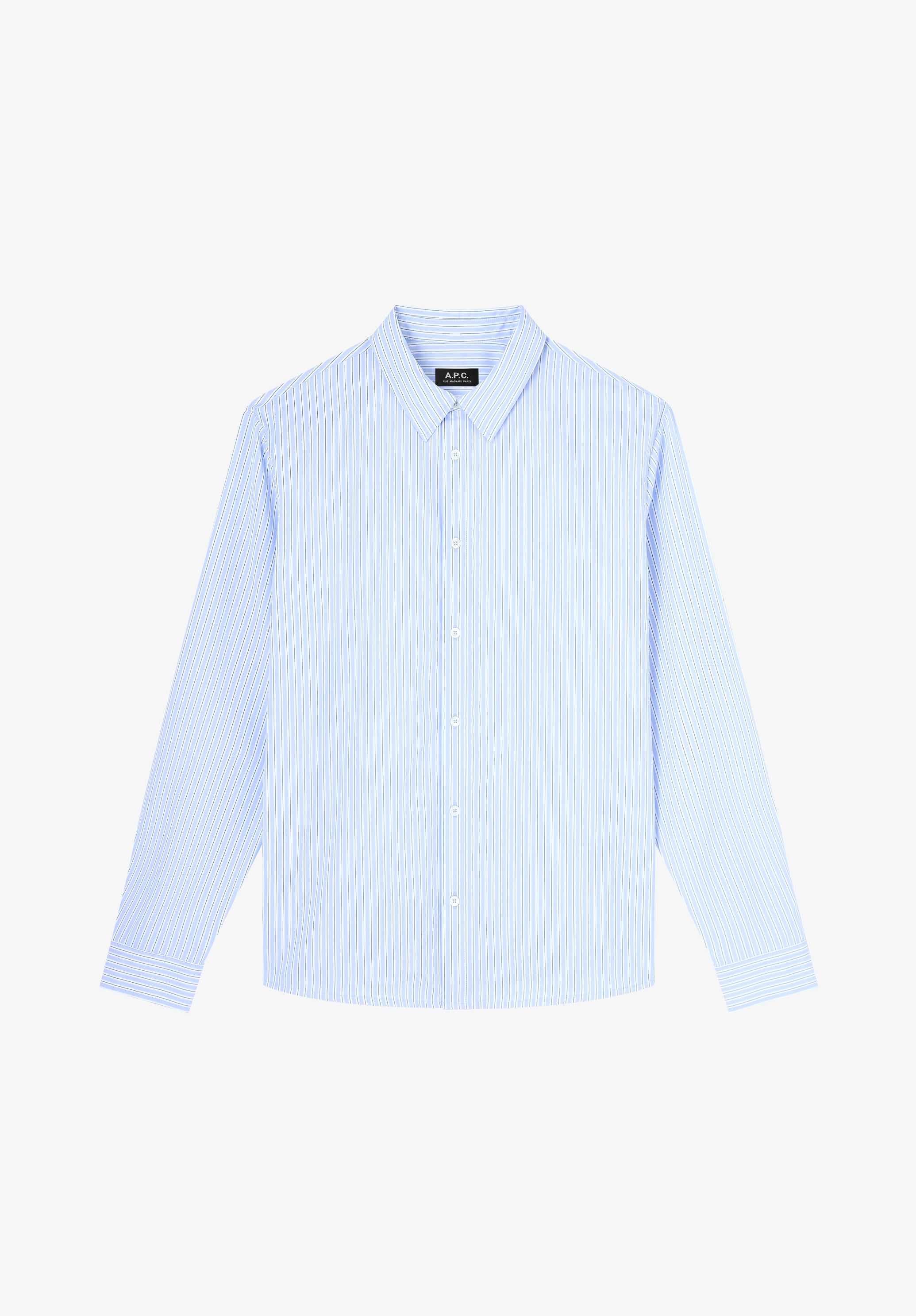 A. P.C. Men's Clément Sans Poche shirt Size: Extra Small in Blue