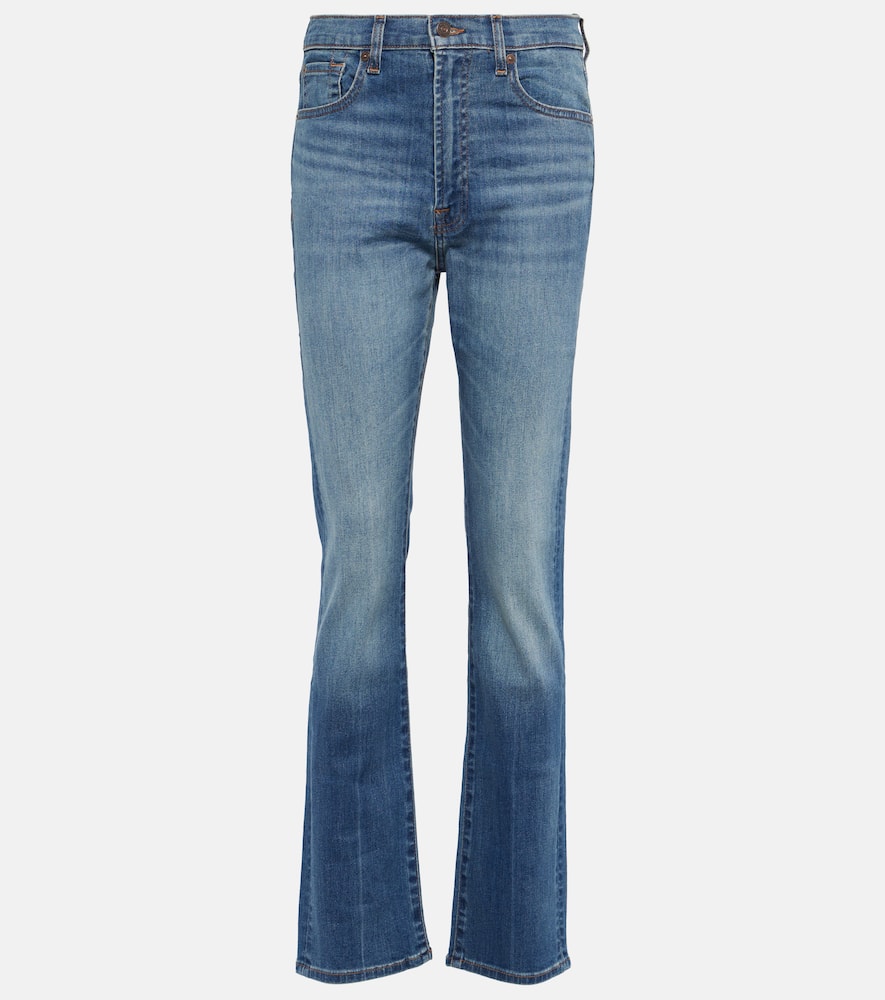 High-rise slim jeans
