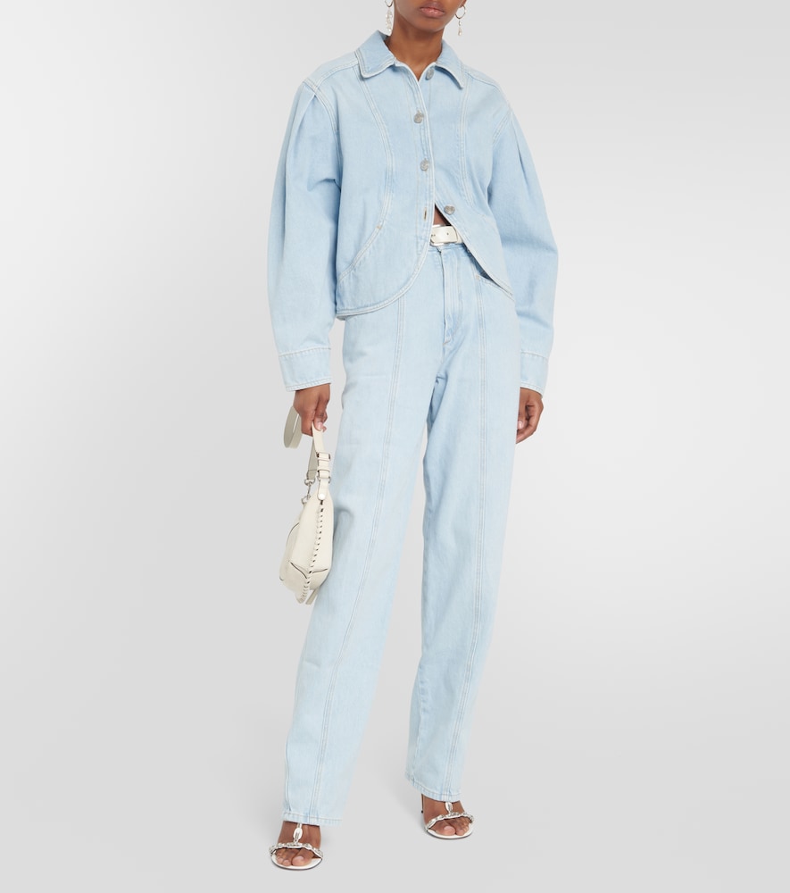 Lemony wide-leg jeans